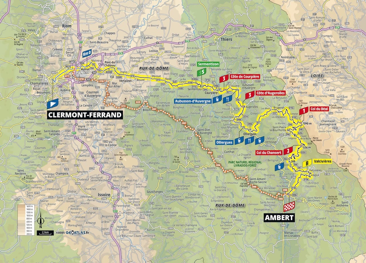 Parcours et profils des étapes du Tour de France Femmes avec Zwift 2025