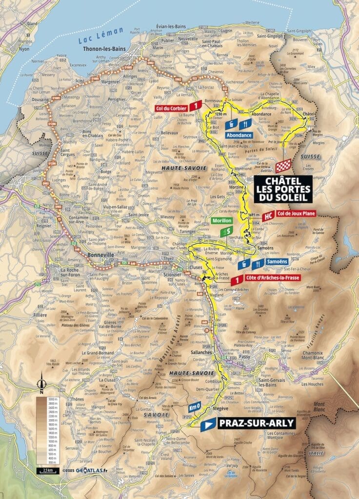 Parcours et profils des étapes du Tour de France Femmes avec Zwift 2025