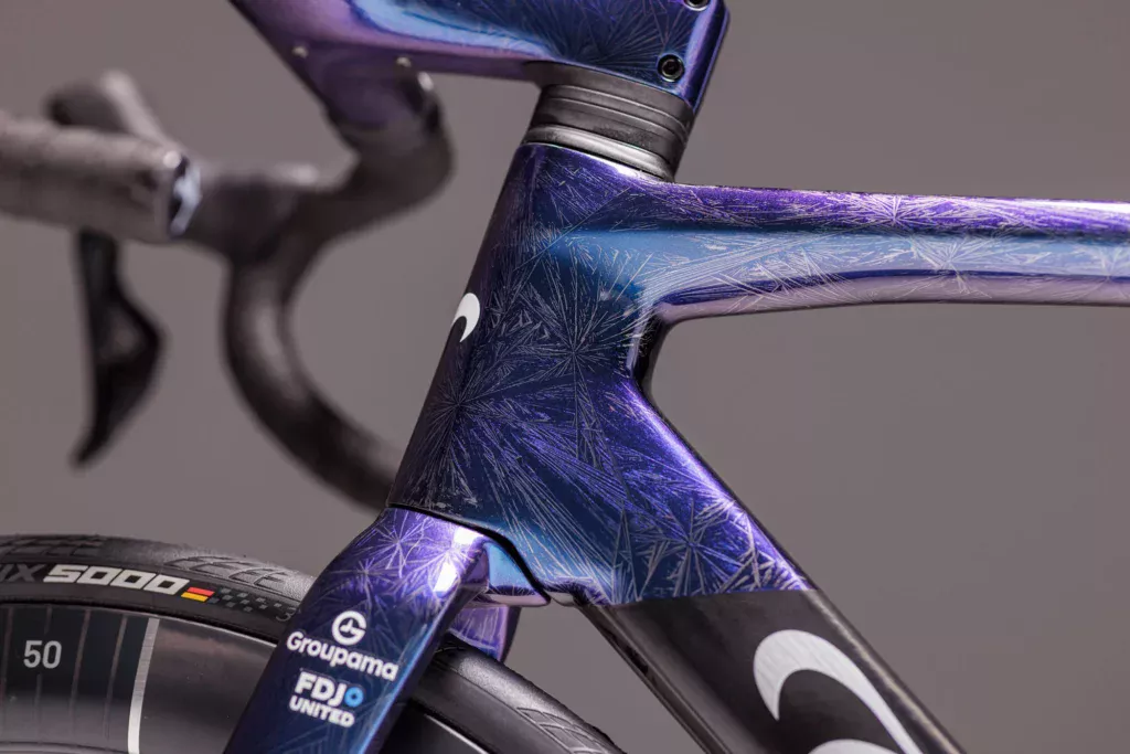 Wilier Filante SLR Groupama-FDJ décoration spéciale Tour de France 2025