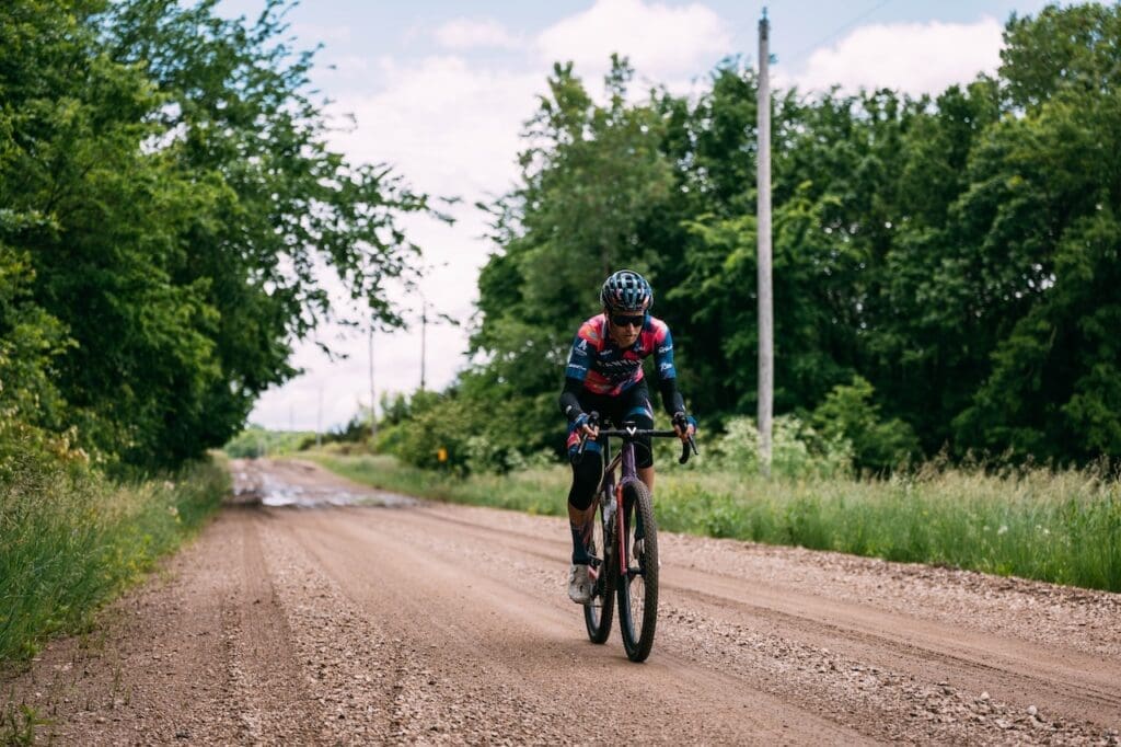 Peter Stetina avec ses chaussures Shimano RX910