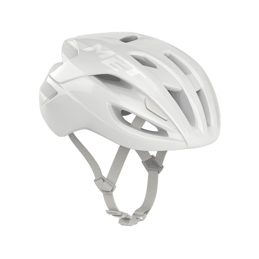 série Absolute White de casques Met  Trenta, Manta et Rivale