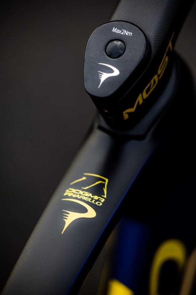 Vélo Pinarello Dogma F de l'équipe Pinarello-Q36.5 Pro Cycling