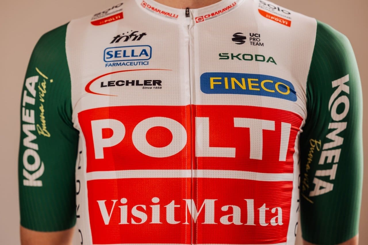 Kit 2026 de l'équipe Polti-Visit Malta
