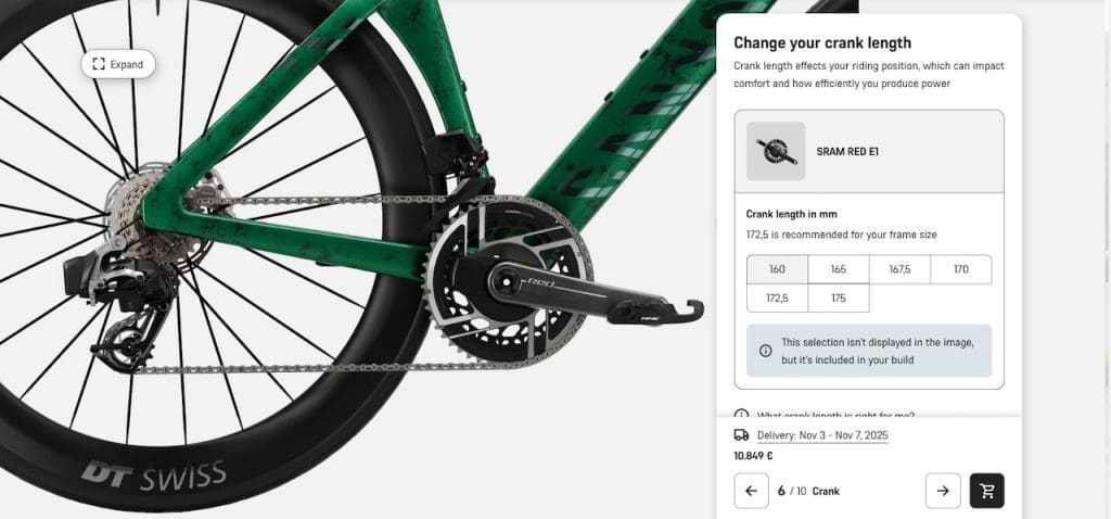 MyCanyon est disponible pour les Canyon Aeroad CF SLX