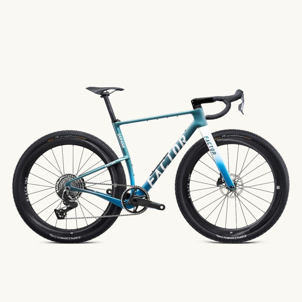 vélo de compétition gravel longue distance Factor Sarana