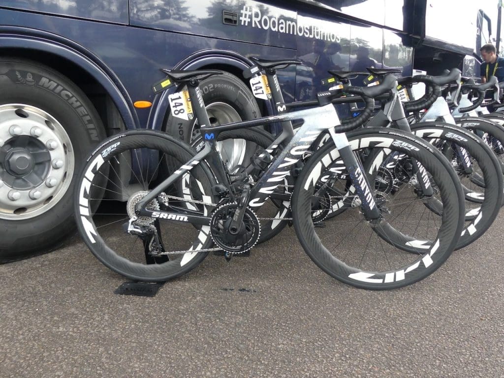 Le matériel du Movistar Team sur le Tour de France 2026