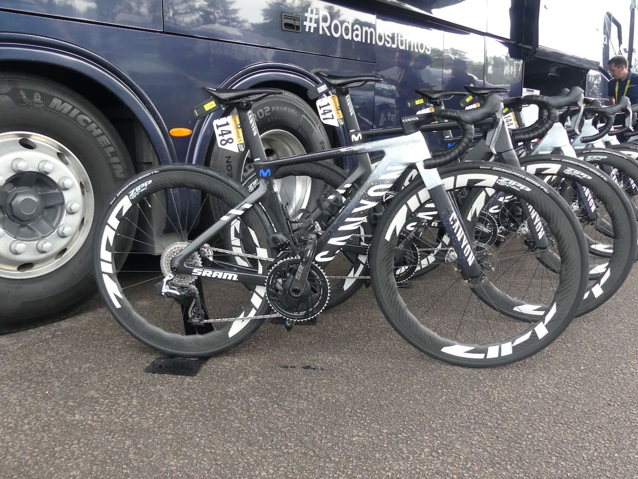 Le matériel du Movistar Team sur le Tour de France 2026
